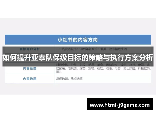 如何提升亚泰队保级目标的策略与执行方案分析