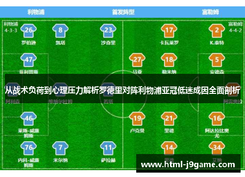 从战术负荷到心理压力解析罗德里对阵利物浦亚冠低迷成因全面剖析
